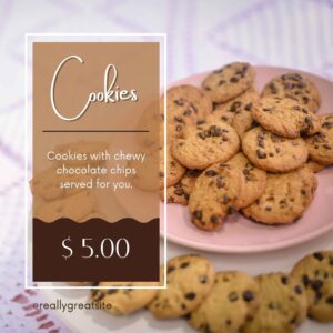 Cookies Shop Aesthetic Instagram Post